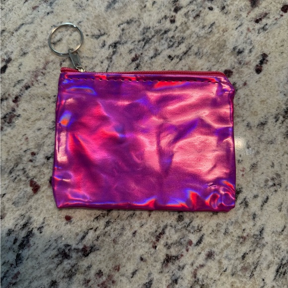 Accessories - Shiny Pink Pouch with Keyring